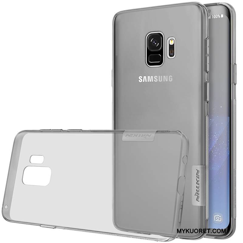 Kuori Samsung Galaxy S9 Laukut Läpinäkyvä Murtumaton, Kotelo Samsung Galaxy S9 Pehmeä Neste Kulta