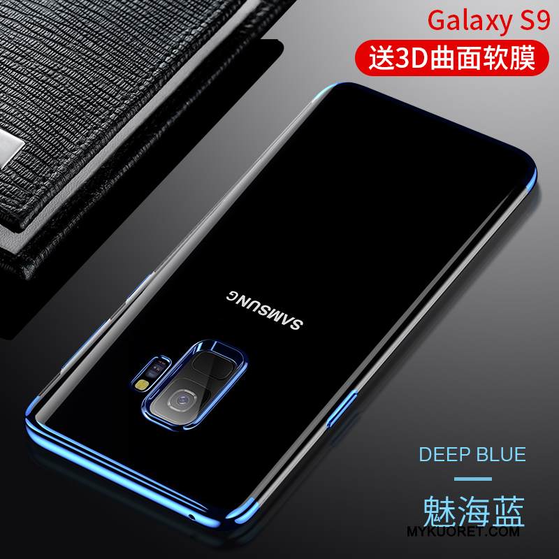 Kuori Samsung Galaxy S9 Laukut Ultra Puhelimen Kuoret, Kotelo Samsung Galaxy S9 Silikoni Sininen Ohut