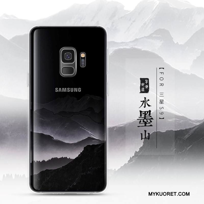 Kuori Samsung Galaxy S9 Silikoni Maisema Trendi, Kotelo Samsung Galaxy S9 Pehmeä Neste Murtumaton Läpinäkyvä