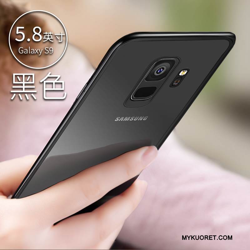 Kuori Samsung Galaxy S9 Silikoni Musta Murtumaton, Kotelo Samsung Galaxy S9 Suojaus Ohut Läpinäkyvä