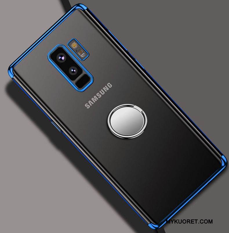 Kuori Samsung Galaxy S9+ Suojaus Rengas Puhelimen Kuoret, Kotelo Samsung Galaxy S9+ Tuki Punainen Magneettinen