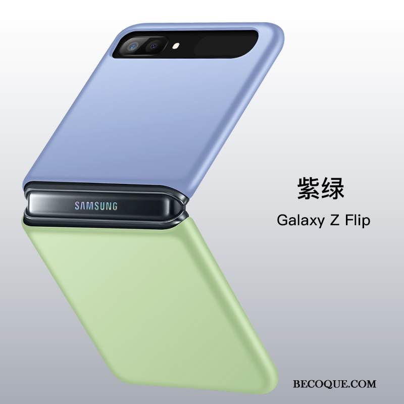 Kuori Samsung Z Flip Silikoni Murtumaton Puhelimen Kuoret, Kotelo Samsung Z Flip Laukut Läpinäkyvä Vihreä
