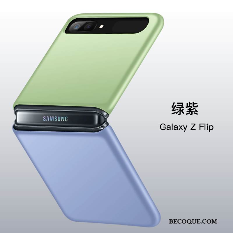 Kuori Samsung Z Flip Silikoni Murtumaton Puhelimen Kuoret, Kotelo Samsung Z Flip Laukut Läpinäkyvä Vihreä