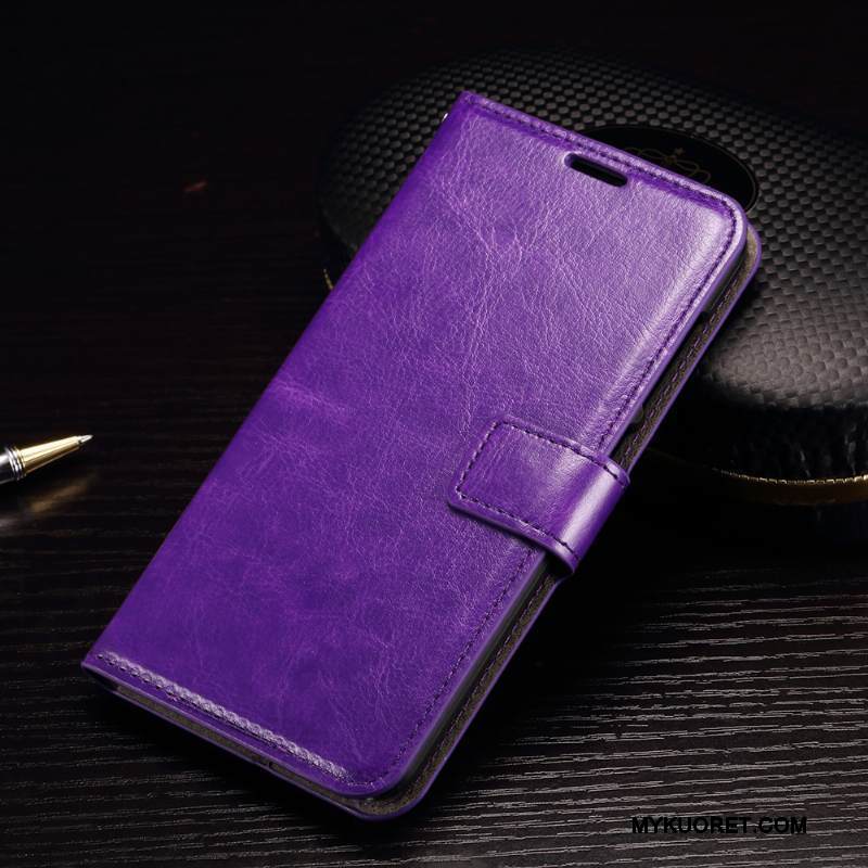 Kuori Sony Xperia M5 Dual Suojaus Violetti Musta, Kotelo Sony Xperia M5 Dual Salkku Murtumaton