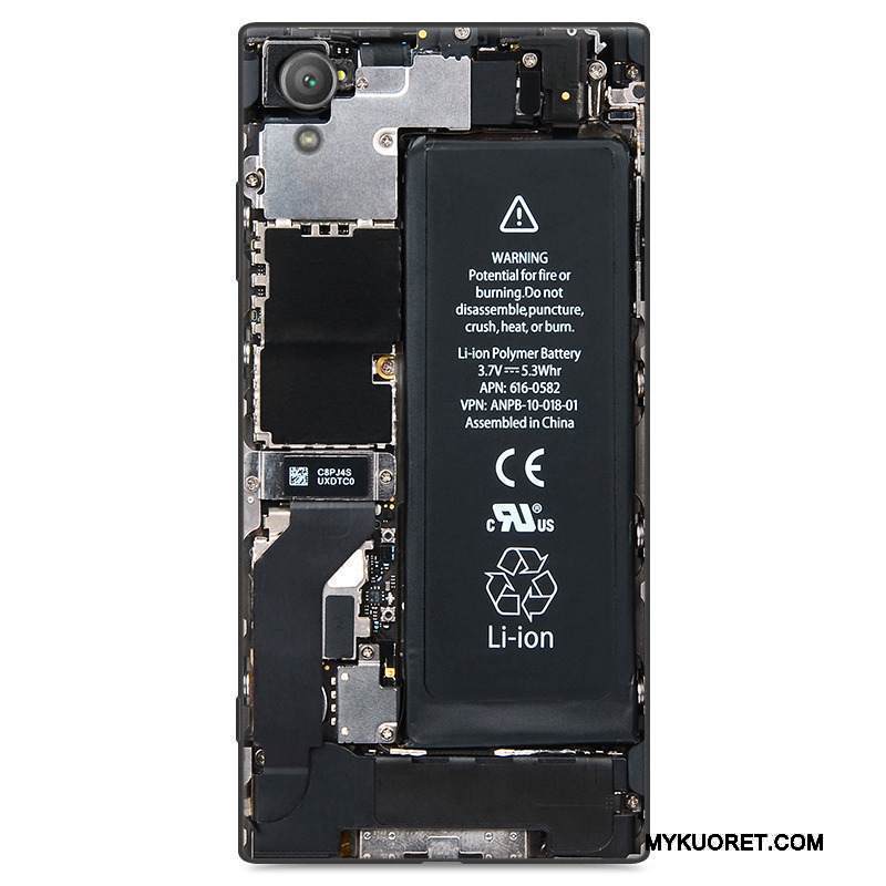 Kuori Sony Xperia Xa1 Plus Luova Musta Murtumaton, Kotelo Sony Xperia Xa1 Plus Laukut Valkoinen Puhelimen Kuoret