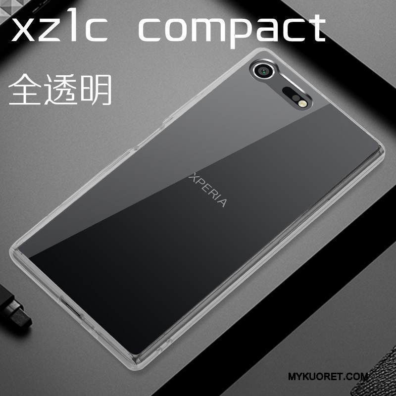 Kuori Sony Xperia Xz1 Compact Suojaus Läpinäkyvä Kova, Kotelo Sony Xperia Xz1 Compact Puhelimen Kuoret Musta