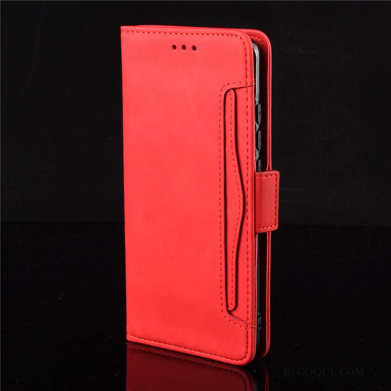 Kuori Xiaomi Mi Note 10 Lite Nahka Nuoret Pieni, Kotelo Xiaomi Mi Note 10 Lite Salkku Punainen Puhelimen Kuoret