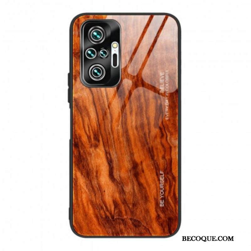 Kuori Xiaomi Redmi Note 10 Pro Wood Design Karkaistu Lasi