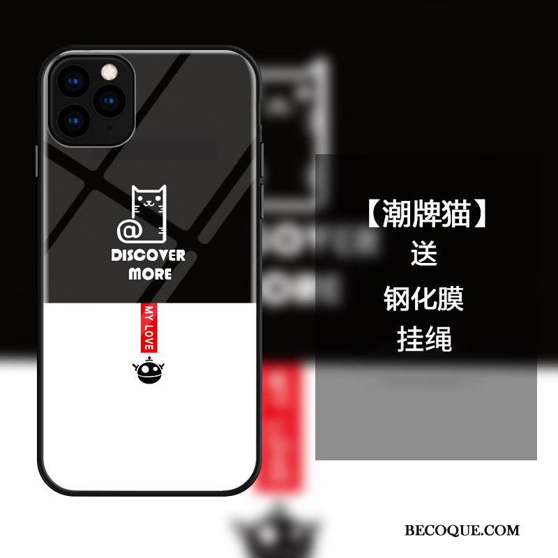Kuori iPhone 11 Pro Laukut Ripustettavat Koristeet Lasi, Kotelo iPhone 11 Pro Tila Kissa Murtumaton