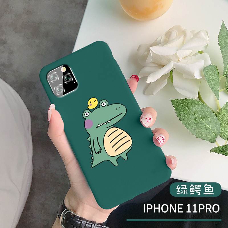 Kuori iPhone 11 Pro Laukut Ultra Krokotiili, Kotelo iPhone 11 Pro Pehmeä Neste Rakastunut Persoonallisuus