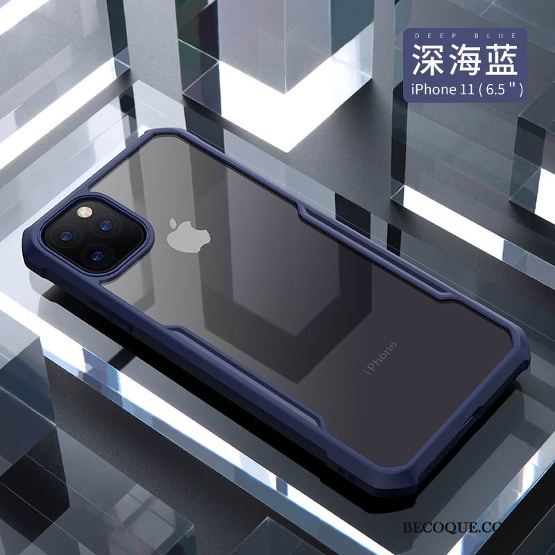 Kuori iPhone 11 Pro Max Suojaus Murtumaton Kaksipuolinen, Kotelo iPhone 11 Pro Max Silikoni Musta Lasi