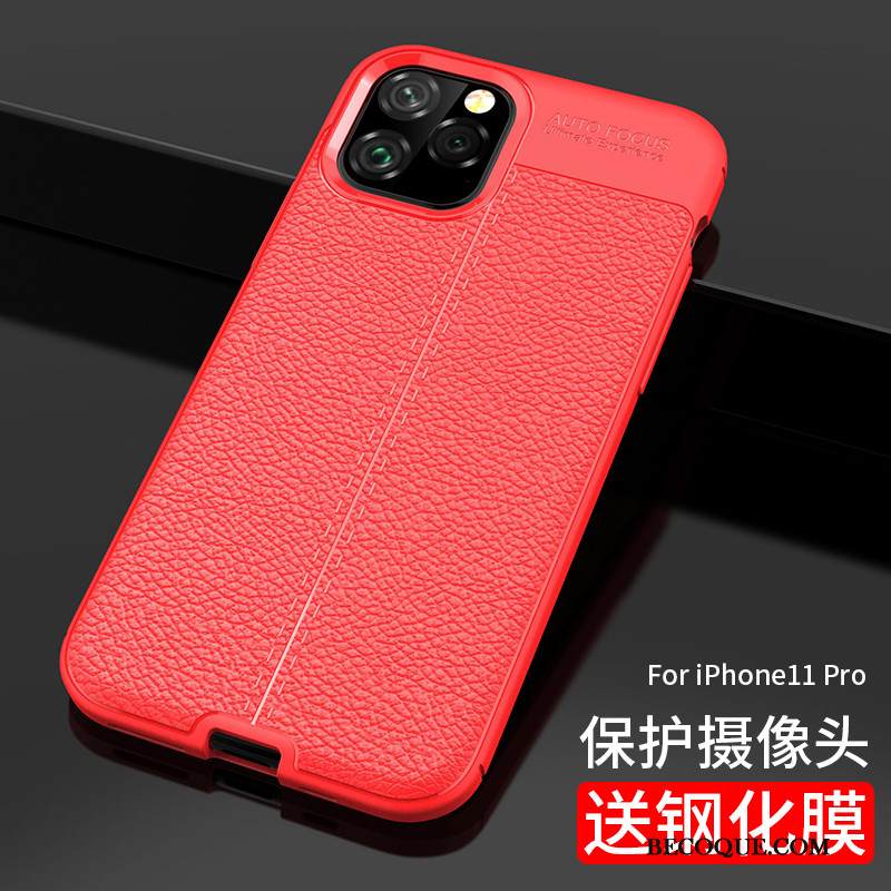 Kuori iPhone 11 Pro Silikoni Punainen Murtumaton, Kotelo iPhone 11 Pro Persoonallisuus Puhelimen Kuoret
