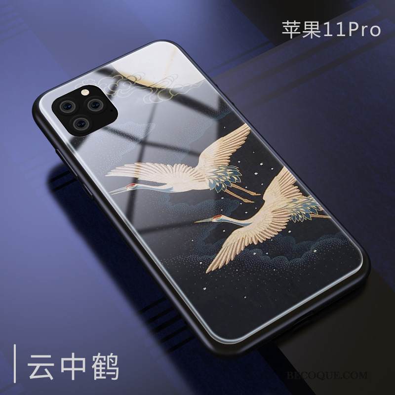 Kuori iPhone 11 Pro Silikoni Uusi Lasi, Kotelo iPhone 11 Pro Laukut Kiinalainen Tyyli Murtumaton
