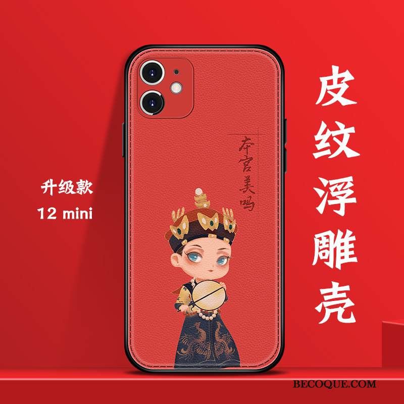 Kuori iPhone 12 Mini Laukut Ihana Net Red, Kotelo iPhone 12 Mini Luova Kiinalainen Tyyli Murtumaton