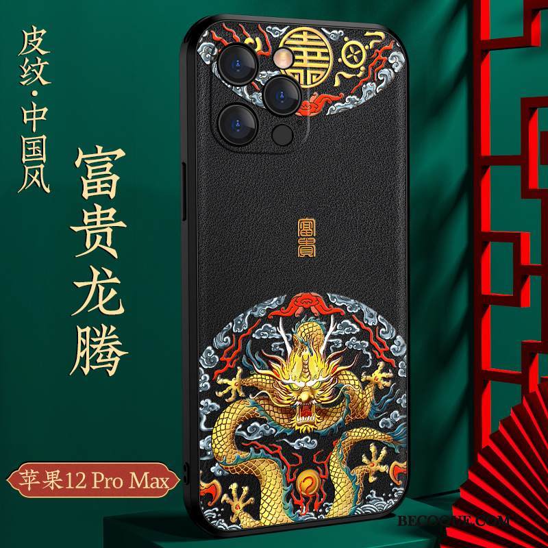 Kuori iPhone 12 Pro Max Laukut Kiinalainen Tyyli Persoonallisuus, Kotelo iPhone 12 Pro Max Luova Puhelimen Kuoret Ylellisyys