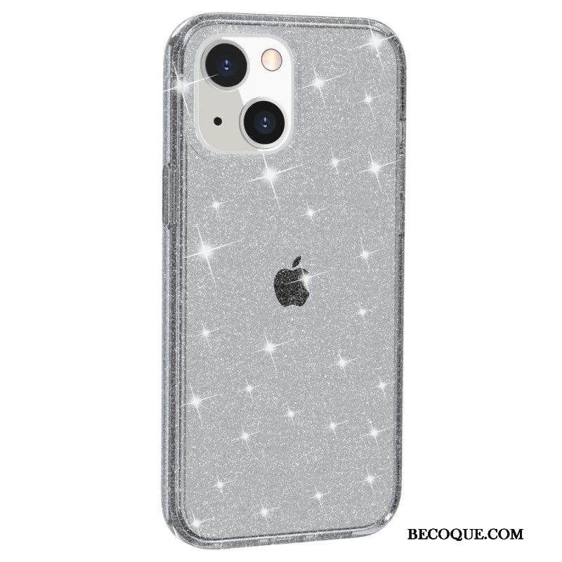 Kuori iPhone 15 Läpinäkyvä Glitter