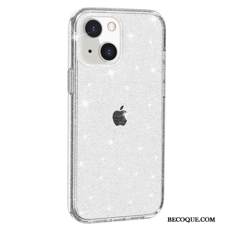 Kuori iPhone 15 Plus Läpinäkyvä Glitter
