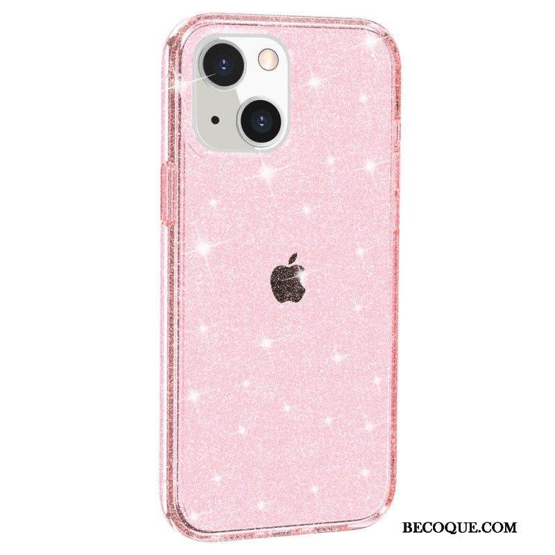 Kuori iPhone 15 Plus Läpinäkyvä Glitter