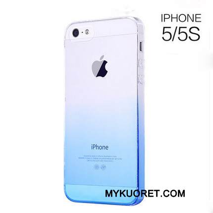 Kuori iPhone 5/5s Laukut Sininen Puhelimen Kuoret, Kotelo iPhone 5/5s Silikoni
