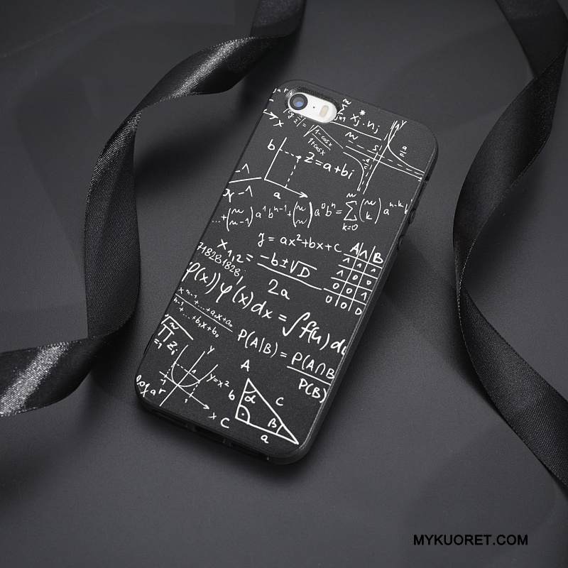 Kuori iPhone 5/5s Luova Musta Tide-brändi, Kotelo iPhone 5/5s Kova Murtumaton