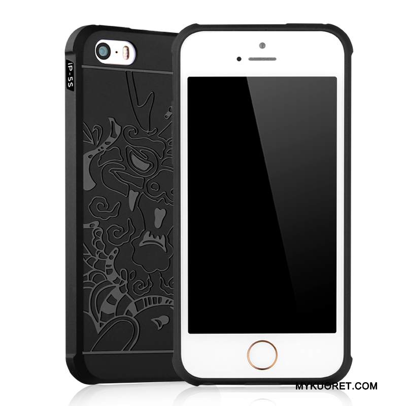 Kuori iPhone 5/5s Silikoni Vaalean Pesty Suede, Kotelo iPhone 5/5s Suojaus Harmaa Murtumaton