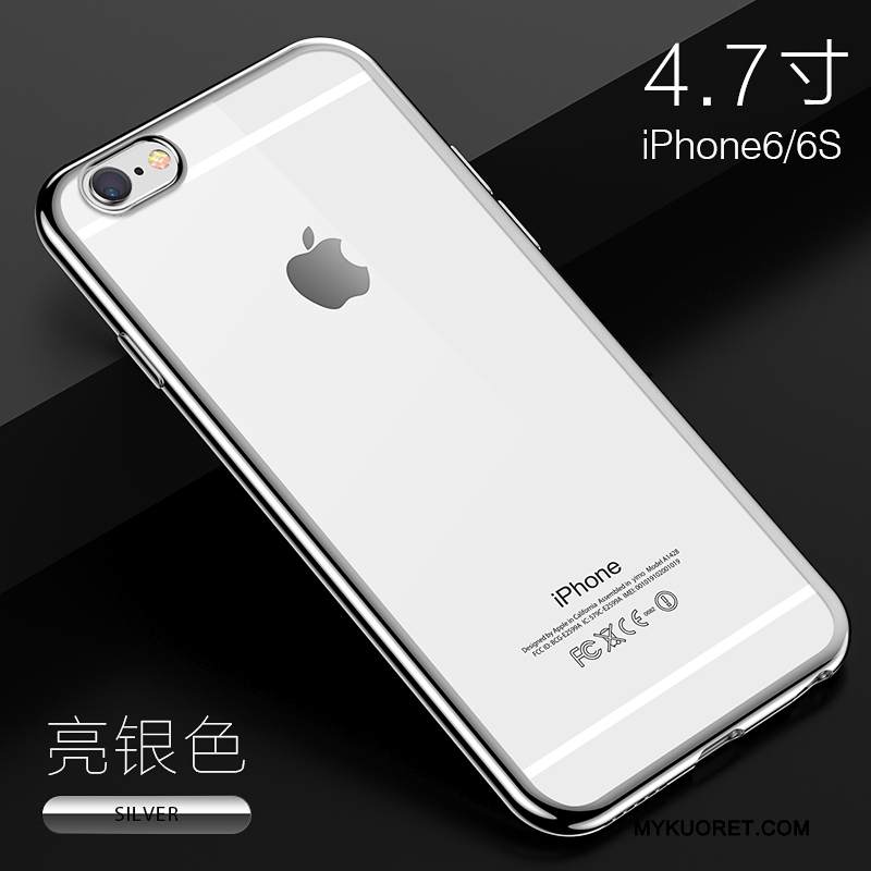 Kuori iPhone 6/6s Laukut Murtumaton Puhelimen Kuoret, Kotelo iPhone 6/6s Silikoni Läpinäkyvä Ohut