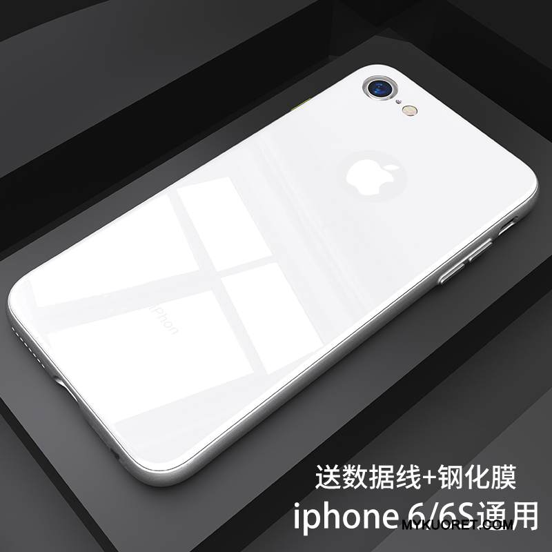 Kuori iPhone 6/6s Laukut Musta Lasi, Kotelo iPhone 6/6s Silikoni Trendi Murtumaton