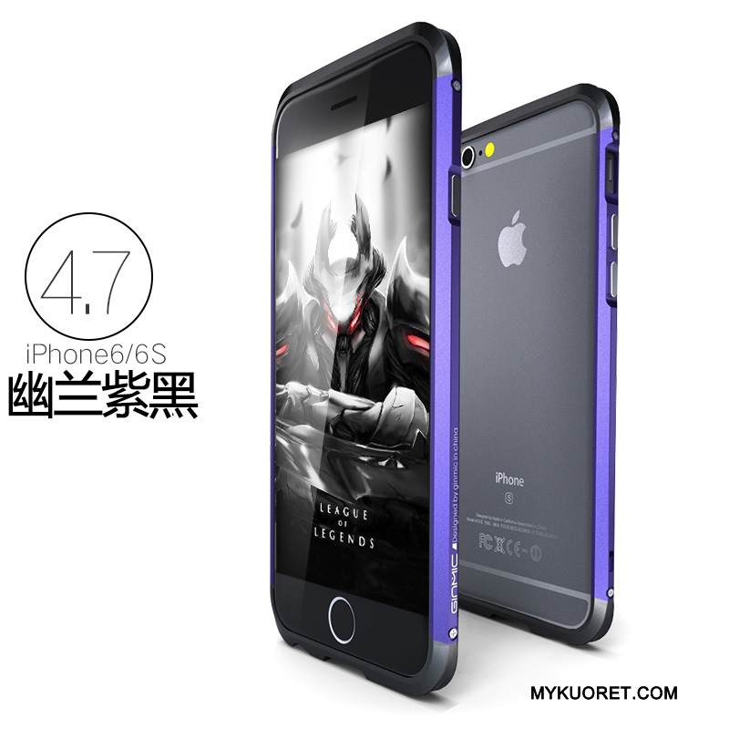 Kuori iPhone 6/6s Metalli Puhelimen Kuoret Trendi, Kotelo iPhone 6/6s Suojaus Ultra Murtumaton