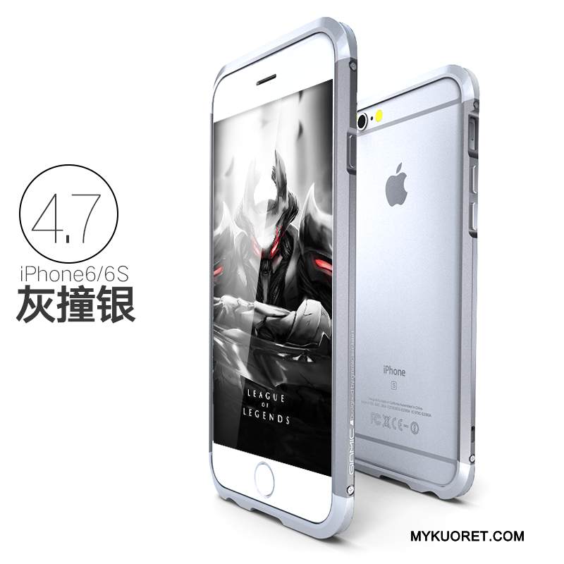 Kuori iPhone 6/6s Metalli Puhelimen Kuoret Trendi, Kotelo iPhone 6/6s Suojaus Ultra Murtumaton