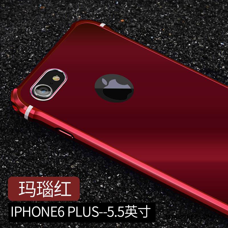 Kuori iPhone 6/6s Plus Laukut Puhelimen Kuoret Kehys, Kotelo iPhone 6/6s Plus Metalli Sininen Trendi