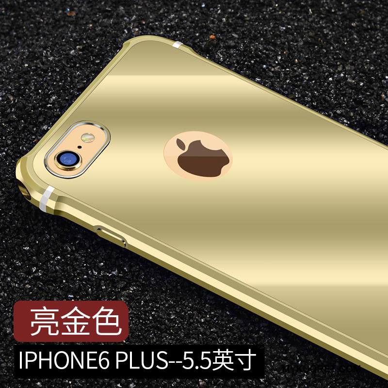 Kuori iPhone 6/6s Plus Laukut Puhelimen Kuoret Kehys, Kotelo iPhone 6/6s Plus Metalli Sininen Trendi