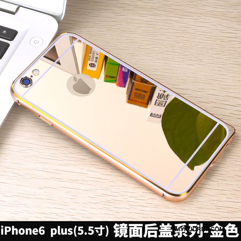Kuori iPhone 6/6s Plus Laukut Puhelimen Kuoret Kulta, Kotelo iPhone 6/6s Plus Metalli Murtumaton Kehys
