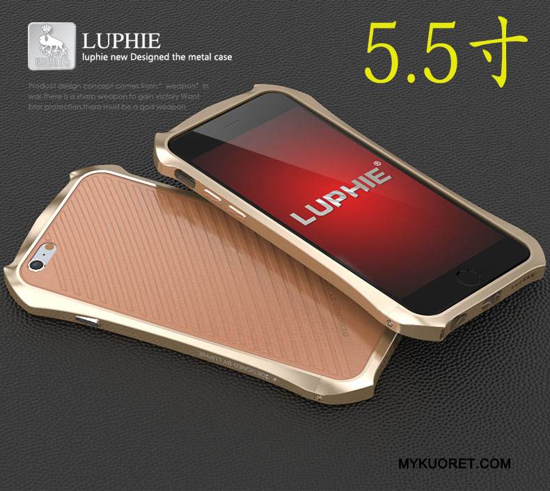 Kuori iPhone 6/6s Plus Metalli Puhelimen Kuoret Lepakko, Kotelo iPhone 6/6s Plus Uusi Kulta