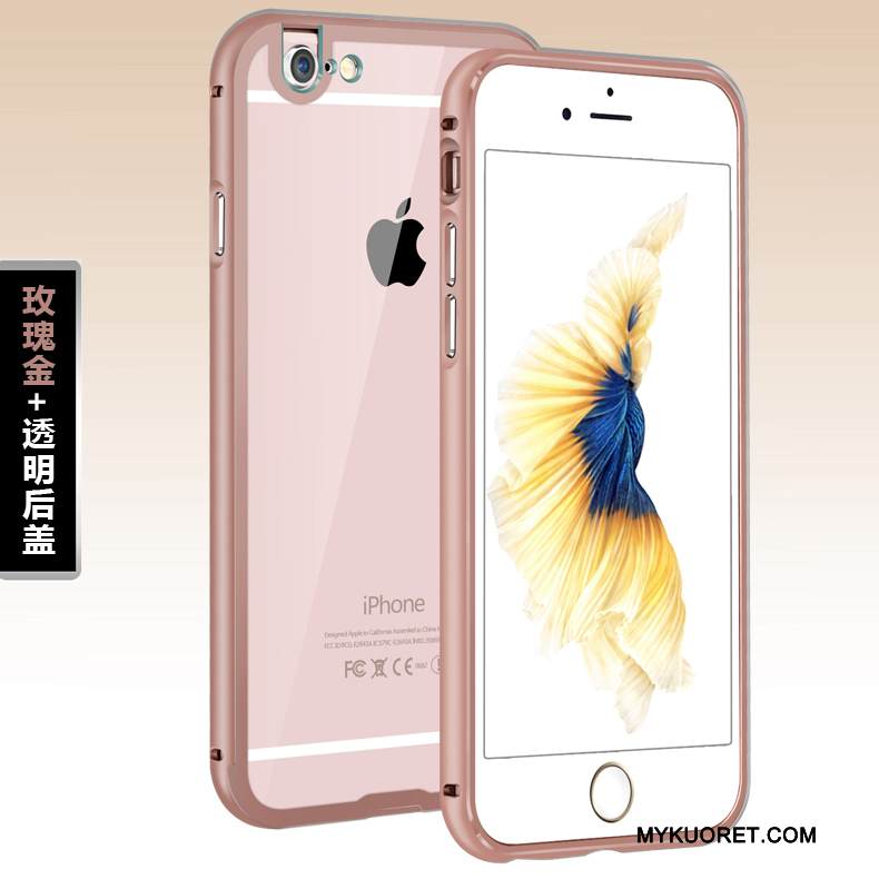 Kuori iPhone 6/6s Plus Metalli Violetti Kehys, Kotelo iPhone 6/6s Plus Puhelimen Kuoret