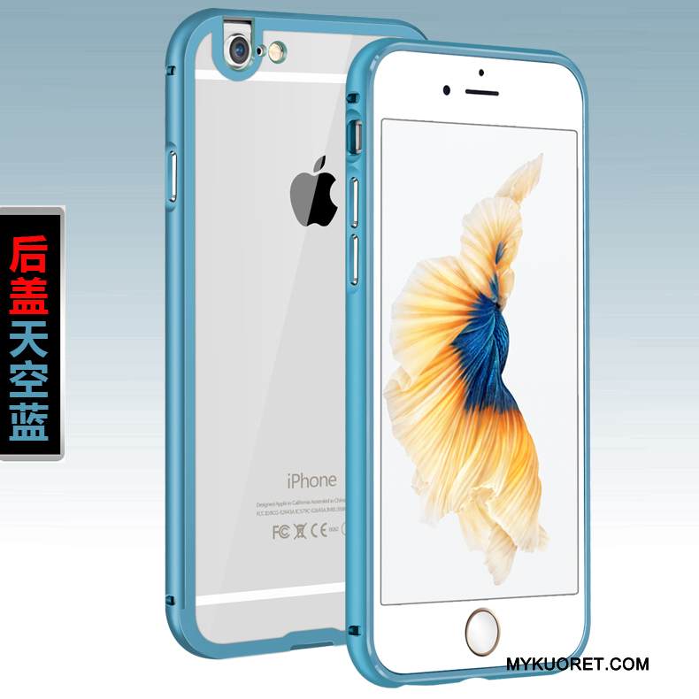 Kuori iPhone 6/6s Plus Metalli Violetti Kehys, Kotelo iPhone 6/6s Plus Puhelimen Kuoret