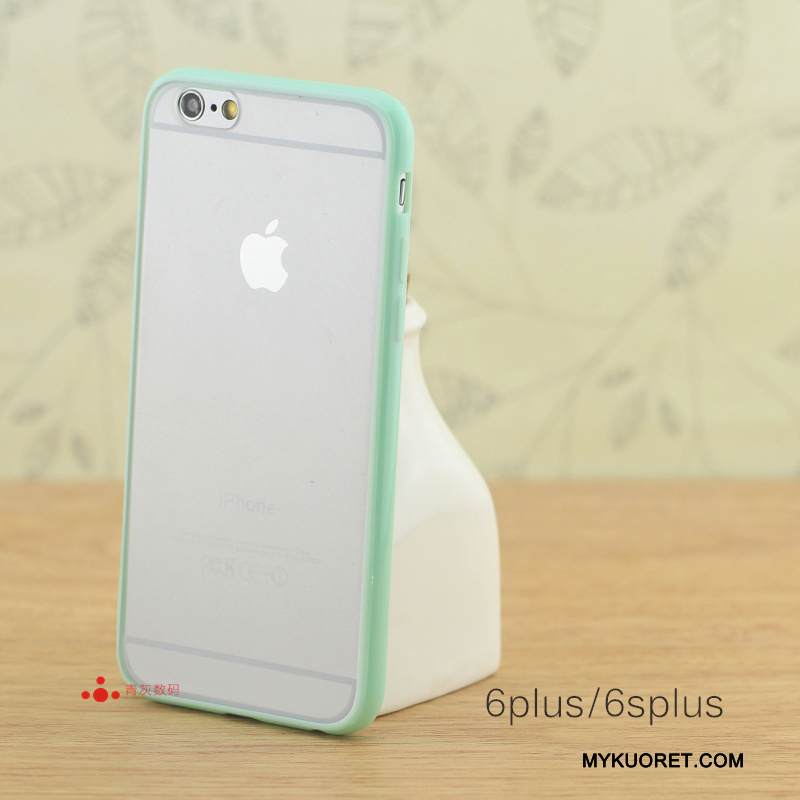 Kuori iPhone 6/6s Plus Silikoni Pesty Suede Kehys, Kotelo iPhone 6/6s Plus Suojaus Pieni Violetti