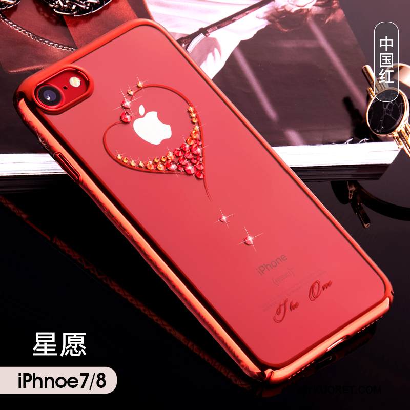 Kuori iPhone 7 Laukut Tide-brändi Puhelimen Kuoret, Kotelo iPhone 7 Ylellisyys Murtumaton Punainen