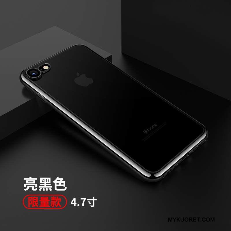 Kuori iPhone 7 Pehmeä Neste Läpinäkyvä Hopea, Kotelo iPhone 7 Silikoni Puhelimen Kuoret Murtumaton