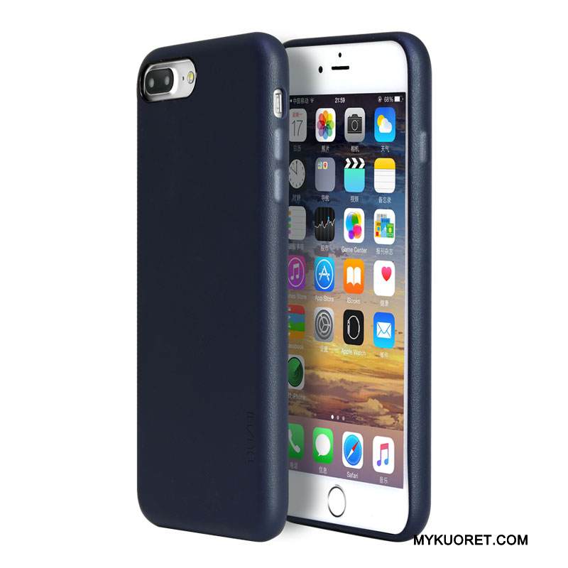 Kuori iPhone 7 Plus Laukut Tide-brändi Sininen, Kotelo iPhone 7 Plus Nahka Murtumaton Punainen