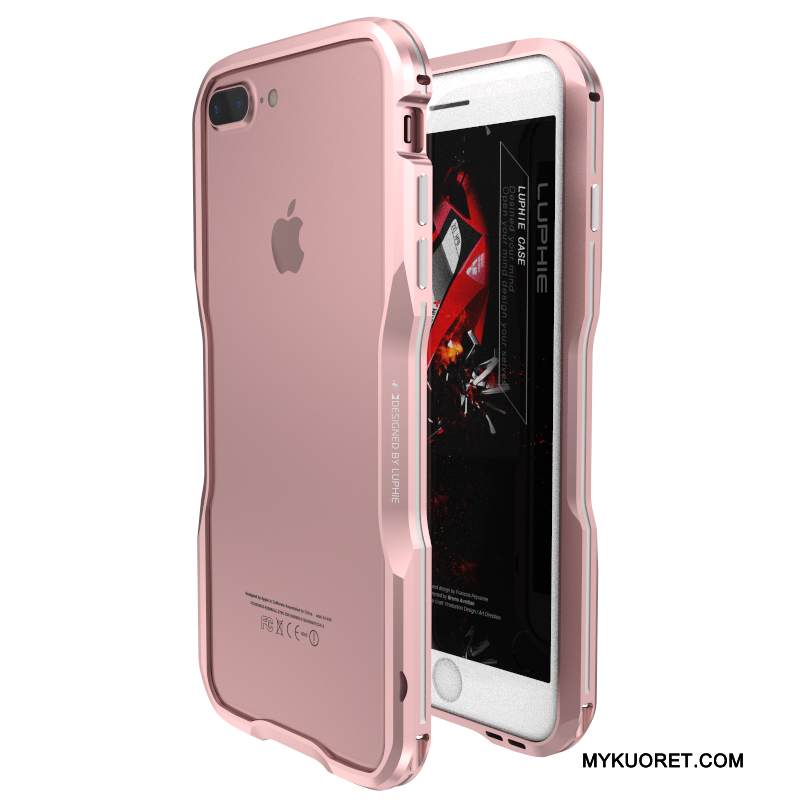 Kuori iPhone 7 Plus Metalli Murtumaton Puhelimen Kuoret, Kotelo iPhone 7 Plus Suojaus Uusi Kulta