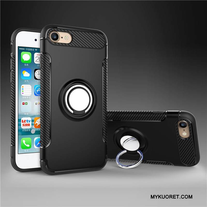 Kuori iPhone 7 Plus Metalli Panssari Murtumaton, Kotelo iPhone 7 Plus Silikoni Puhelimen Kuoret Punainen