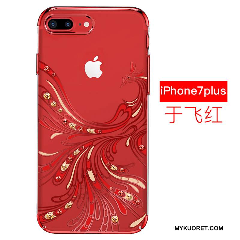 Kuori iPhone 7 Plus Suojaus Trendi Kova, Kotelo iPhone 7 Plus Laukut Punainen Murtumaton