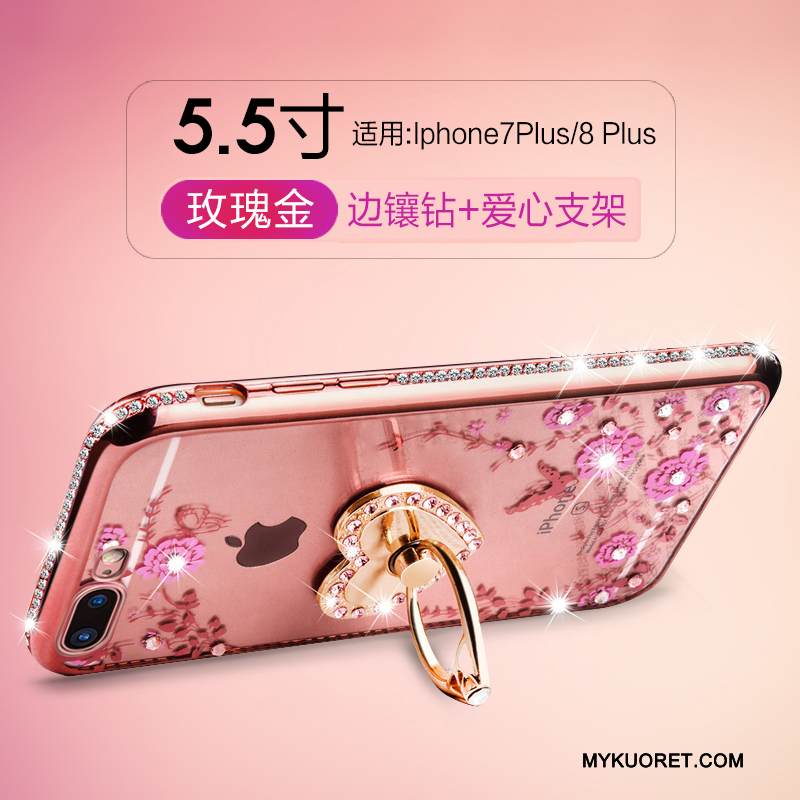 Kuori iPhone 7 Plus Tila Kulta Persoonallisuus, Kotelo iPhone 7 Plus Silikoni Puhelimen Kuoret