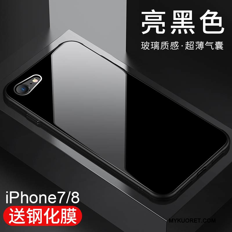 Kuori iPhone 7 Silikoni Kova Läpinäkyvä, Kotelo iPhone 7 Murtumaton Pu