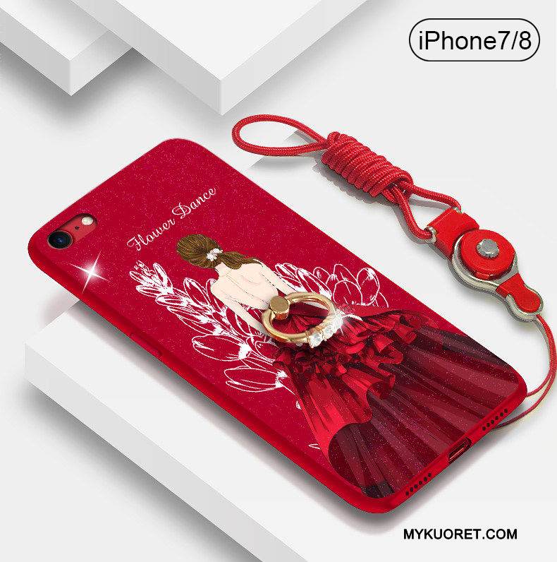 Kuori iPhone 8 Laukut Puhelimen Kuoret Violetti, Kotelo iPhone 8 Silikoni Tide-brändi