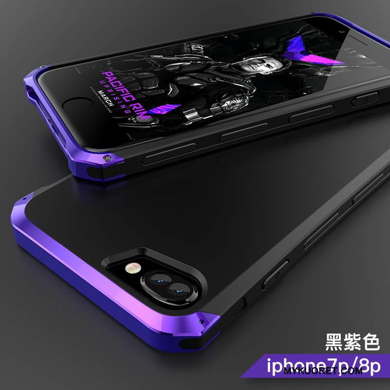 Kuori iPhone 8 Plus Luova Violetti Persoonallisuus, Kotelo iPhone 8 Plus Laukut Puhelimen Kuoret Murtumaton