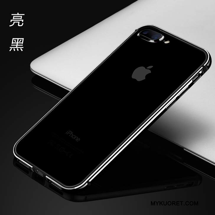 Kuori iPhone 8 Plus Metalli Punainen Puhelimen Kuoret, Kotelo iPhone 8 Plus Silikoni Ripustettavat Koristeet Kulta