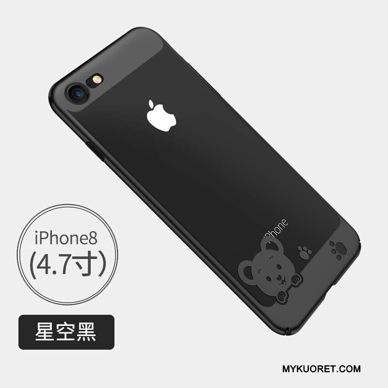 Kuori iPhone 8 Silikoni Ultra Valkoinen, Kotelo iPhone 8 Pehmeä Neste Murtumaton Ohut