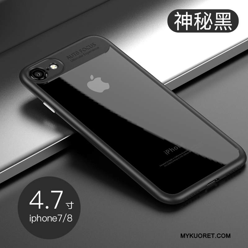 Kuori iPhone 8 Suojaus Puhelimen Kuoret Trendi, Kotelo iPhone 8 Pehmeä Neste Musta
