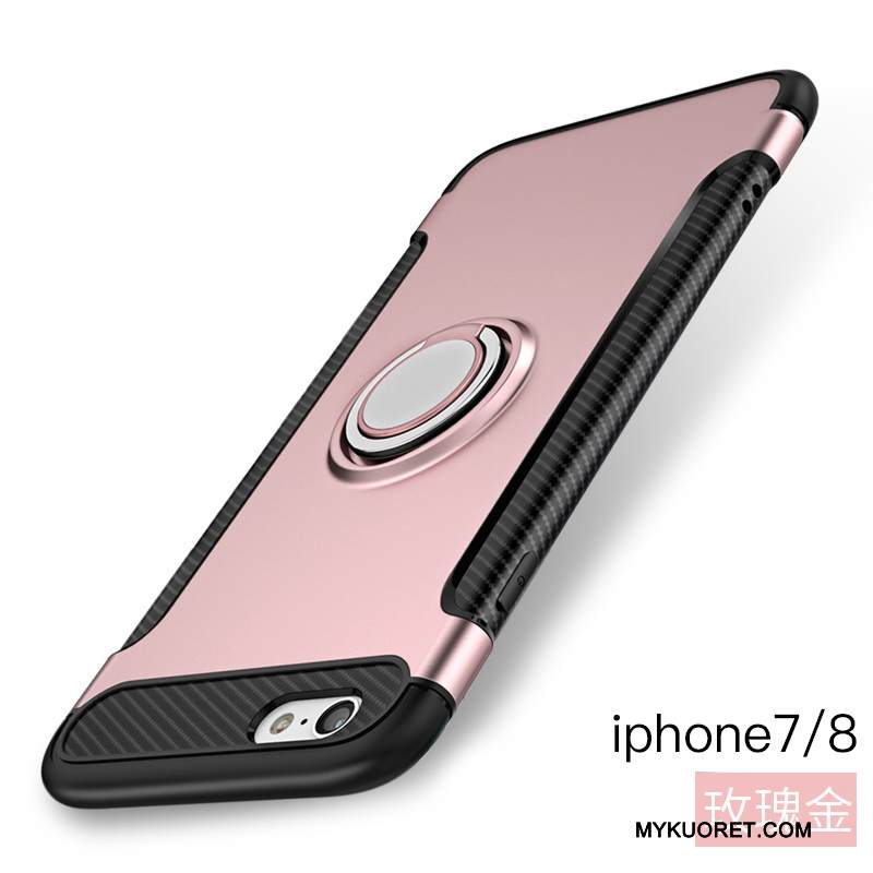 Kuori iPhone 8 Tuki Puhelimen Kuoret Rengas, Kotelo iPhone 8 Suojaus Päivää Punainen